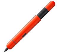 Lamy Stylo à bille pico laser orange - Stylo de poche innovant - en un seul clic en taille réelle - corps en métal et largeur de trait M - avec recharge compacte M 22 en noir