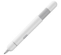 Lamy Stylo à bille pico white - Stylo de poche innovant - en un clic en taille réelle - corps en métal et largeur de trait M - avec recharge compacte M 22 en noir