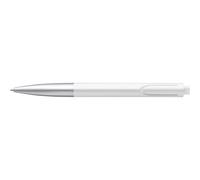 Lamy Stylo À Bille Rétractable Noto Corps Plastique Pointe Moyenne White Silver