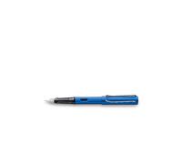 Lamy AL-star oceanblue - Stylo Plume avec grip ergonomique et plume acier en taille M - corps en aluminium léger - avec cartouche T 10 bleue - Droitier