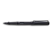 Lamy - Stylo Plume Safari Noir Charbon Mat, Plume Acier De Taille Oblique Droite Pour Gaucher, Livré En Ecrin Lamy.