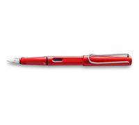 Lamy - Stylo Plume Safari Rouge Brillant, Plume Acier De Taille F, Livré En Ecrin Lamy.