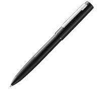 LAMY Stylo roller aion 377 - Stylo à bille en aluminium moulé sans couture de couleur noire avec un clip en acier inoxydable poli brillant - Mine M 63 noire - Largeur de trait M