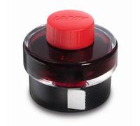 LAMY T52 Encre rouge 50 ml - Verre d'encre avec réservoir d'encre - Pied en plastique avec rouleau de papier buvard