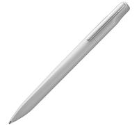 Lamy xevo lightgrey - stylo à bille équilibré avec mécanisme à torsion et largeur de trait M - forme triangulaire avec clip métallique - recharge grande capacité M 16 bleue incluse