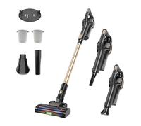LAMZIEN 35KPA/40Mins Cordless Vacuum Cleaner, Self-Standing with Upgraded Green Light & Anti-Tangle Floor Brush, Lightweight Stick Vacuum for Home Use on Carpets, Pet Hair, Tile, and Hard Floors, Cord