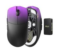 Lamzu Maya Champion Edition Souris de jeu sans fil, ultra légère 45 g, commutateur optique, codeur TTC doré anti-poussière, Pixart PAW 3950 IC, compatible 8K, compatible avec PC/Mac (Purple Shadow)