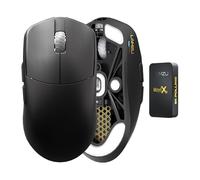 Lamzu MAYA X Souris de jeu sans fil ultra légère 47 g Interrupteur optique max 30 000 DPI symétrique MCU Nordic 52840 Encodeur anti-poussière Capteur PAW3950 (Maya plus grande)