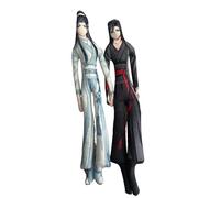 LAN Wang Ji Figurine en peluche Anime Wei Wu Xian en peluche souple Articulations mobiles Style abstrait Cadeau pour les fans 28 cm et 30 cm