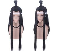 Lan Wangji Wei wuxian cosplay perruque Halloween Anime Mo Dao Zu Shi cheveux synthétiques jiang cheng wei ying lan zhan Cosplay perruques + casquette taille unique 512 LAN WANGJI perruque