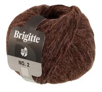 LANA GROSSA Brigitte N° 2 - Structure élégante du fil d'alpaga et de coton - Fil à tricoter à la main en 47 % alpaga, 45 % coton et 8 % laine vierge - 50 g de laine - Pour tricot et crochet - 140 m