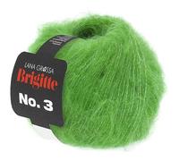 LANA GROSSA Brigitte N° 3 Mélange de mohair super doux et volumineux, Fil à tricoter à la main, composé de 20 % de mohair (Super Kid), 57 % laine vierge (mérinos) et 23 % polyamide - 25 g de laine, à