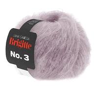 LANA GROSSA Brigitte N° 3 Mélange de mohair super doux et volumineux, Fil à tricoter à la main, composé de 20 % de mohair (Super Kid), 57 % laine vierge (mérinos) et 23 % polyamide - 25 g de laine, à