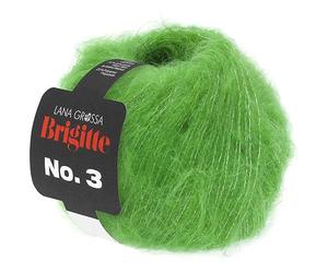 LANA GROSSA Brigitte N° 3 Mélange de mohair super doux et volumineux, Fil à tricoter à la main, composé de 20 % de mohair (Super Kid), 57 % laine vierge (mérinos) et 23 % polyamide - 25 g de laine, à