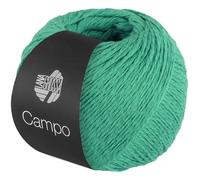 LANA GROSSA Campo | Fil fin et multiplement torsadé en coton mélangé avec structure | Fil à tricoter manuel en 65% coton & 25% viscose & 10% lin | 50g de laine pour tricoter et crocheter | 165m de fil