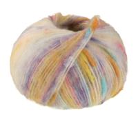LANA GROSSA Cassata - Fil à effet moelleux avec taches de couleur multicolores - Fil à tricoter à la main en 54 % laine vierge (mérinos extrafine), 30 % polyamide et 16 % coton - 50 g de laine, pour
