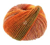 LANA GROSSA Colors for You - Fil à mèche volumineux avec dégradé de couleur - Fil à tricoter à la main en 55 % laine vierge et 45 % polyacrylique - 50 g de laine pour tricot et crochet - 90 m