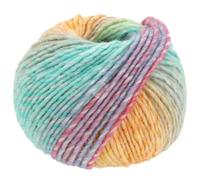 LANA GROSSA Colors for You - Fil à mèche volumineux avec dégradé de couleur - Fil à tricoter à la main en 55 % laine vierge et 45 % polyacrylique - 50 g de laine pour tricot et crochet - 90 m - FB 143