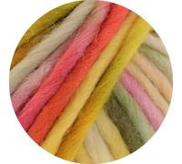 Lana Grossa Confetti 19 - Jaune clair/jaune/vert/vert foncé/vert olive/rose/rose