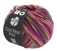 Lana Grossa Cool Wool Pelote de laine mérinos extra fine Couleur 749 multicolore 50 g