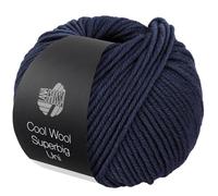 Lana Grossa COOL WOOL SUPERBIG UNI 50 g, couleur : 016 - Bleu outremer