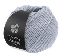Lana Grossa COOL WOOL SUPERBIG UNI 50 g, couleur : 021 - bleu clair