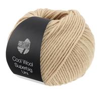 Lana Grossa COOL WOOL SUPERBIG UNI 50 g, couleur : 036 - ivoire