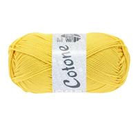 Lana Grossa - Cotone, Fil a Tricoter, Couleur 94 jaune narcisse, 50 g