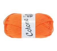 LANA GROSSA Cotone Neon Fil basique en coton - Fil à tricoter à la main en 100 % coton - 50 g de laine pour tricot et crochet - 125 m