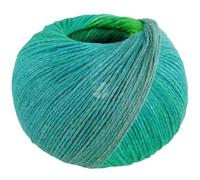 LANA GROSSA Cotonella Fil à chaîne doux imprimé en coton Pima non mercerisé - Fil à tricoter à la main en 100 % coton (Pima) - 100 g de laine pour tricot et crochet - 280 m - FB 9