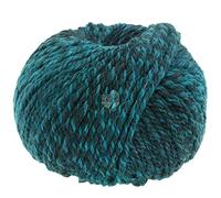 Lana Grossa Duetto Classico 09 - Bleu pétrole foncé/noir