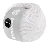 LANA GROSSA Glamcot | Mélange de coton et viscose doux et brillant | Fil à tricoter 60% lyocell (Tencel TM) & 40% coton | 50 g de laine pour tricot & crochet | 155 m de fil Couleur 1