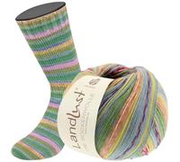 LANA GROSSA Landlust la laine pour chaussettes | Fil en laine mérinos de différentes couleurs | Fil à tricoter à la main en 80% laine (Mérinos) & 20% polyamide | 100g de laine pour tricoter et