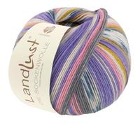 LANA GROSSA Landlust Laine pour chaussettes 6 fois | Classiques des chaussettes imprimées et lavables en machine | Fil à tricoter à la main en 80 % laine vierge (mérinos) et 20 % polyamide | 150 g de