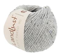 LANA GROSSA Landlust Soft Tweed 90 - Fil tweed classique en laine vierge torsadée avec picots multicolores - Fil à tricoter à la main en 100 % laine mérinos - 50 g de laine pour tricot et crochet - 90