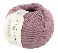 LANA GROSSA Linissimo FB4 Fil de lin léger et légèrement torsadé - Fil à tricoter à la main en 50 % coton et 50 % lin - 50 g de laine pour tricot et crochet - 187 m
