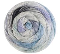 LANA GROSSA Meilenweit 100 Dusk - Chaussettes classiques imprimées et lavables en machine - Fil à tricoter à la main en 80 % laine vierge (mérinos) et 20 % polyamide - 100 g - Pour tricot et crochet