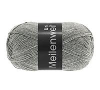 LANA GROSSA Meilenweit 100 FB1103 Fil à tricoter à la main en 80 % laine vierge et 20 % polyamide 100 g de laine pour tricot et crochet - 420 m