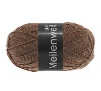 LANA GROSSA Meilenweit 100 FB1334 Fil à tricoter à la main en 80 % laine vierge et 20 % polyamide 100 g de laine pour tricot et crochet