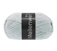 LANA GROSSA Meilenweit 100 FB1383 Fil à tricoter à la main en 80 % laine vierge et 20 % polyamide 100 g de laine pour tricot et crochet - 420 m