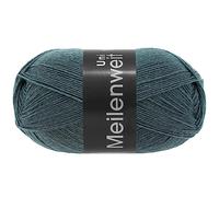 LANA GROSSA Meilenweit 100 FB1388 | Classiques chaussettes unies et imprimées, résistantes en machine | Fil à tricoter à la main en 80 % laine vierge et 20 % polyamide | 100 g de laine pour tricot et