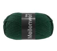 Lana Grossa MEILENWEIT 100 g de laine unie pour chaussettes 4 brins dans des couleurs unies, 420 m, couleur : 1397 - Vert marine