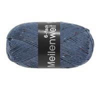 Lana Grossa Meilenweit 9677 Tweed 6 fils 150 Bleu pigeon