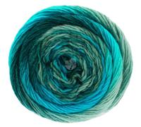 LANA GROSSA Meilenweit Color Mix FB8052 Fil à mèche mérinos, avec dégradé de couleur, pour chaussettes, résistant au lavage, fil à tricoter à la main en 75 % laine vierge et 25 % polyamide, 100 g de