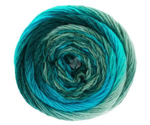 LANA GROSSA Meilenweit Color Mix FB8052 Fil à mèche mérinos, avec dégradé de couleur, pour chaussettes, résistant au lavage, fil à tricoter à la main en 75 % laine vierge et 25 % polyamide, 100 g de