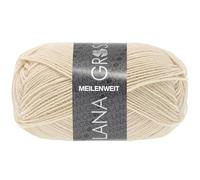 LANA GROSSA Meilenweit FB 1417 - 50 g - Classique des chaussettes - Lavable en machine - Fil à tricoter à la main en 80 % laine vierge et 20 % polyamide - 50 g de laine pour tricot et crochet - 210 m