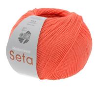 LANA GROSSA Meilenweit Seta FB18 Fil à chaussettes avec teneur en soie, lavable en machine, 55 % laine vierge (mérinos), polyamide et soie, 100 g de laine pour tricot et crochet, 400 m