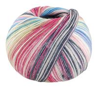 LANA GROSSA Meilenweit Seta Fil pour chaussettes de qualité supérieure avec teneur en soie, lavable en machine, 55 % laine vierge (mérinos), polyamide et soie, 100 g de laine pour tricot et crochet -