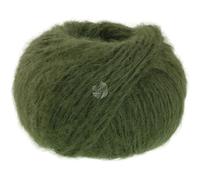 LANA GROSSA Mohair Di Gio Fil torsadé lâche - Fil à tricoter à la main en 55 % mohair (Superkid) et 45 % laine vierge (mérinos super fin) - 50 g - Pour tricot et crochet - 85 m - FB 14