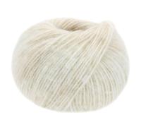 Lana Grossa Natural Alpaca Pelo 05 - Blanc brut/beige tendre
